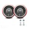 Service Caster Go Mini Portable Storage Container Replacement Wheel Set with Zerk Axle Nuts-SCC GOM-SCC-PUR630-RS-2-ZAN345-2 - alternate 1